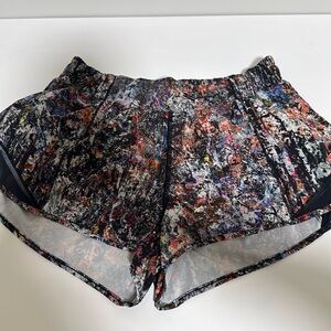 lululemon splatter paint shorts, 8